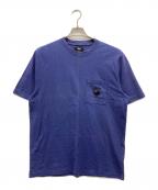 stussyステューシー）の古着「8ボールポケットTシャツ」｜ネイビー
