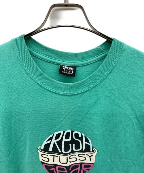 stussy（ステューシー）stussy (ステューシー) ロングスリーブカットソー ミントグリーン サイズ:Lの古着・服飾アイテム