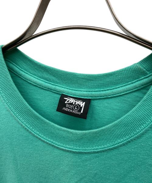 stussy（ステューシー）stussy (ステューシー) ロングスリーブカットソー ミントグリーン サイズ:Lの古着・服飾アイテム