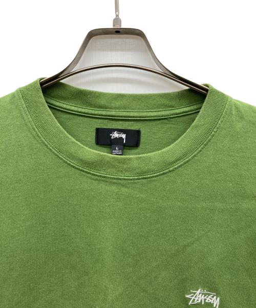 stussy（ステューシー）stussy (ステューシー) ロングスリーブカットソー カーキ サイズ:Lの古着・服飾アイテム