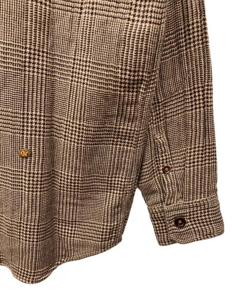 45rpm（45アールピーエム）45rpm (45アールピーエム) インド二重織ネルの908オンザビーチシャツ ブラウン サイズ:なしの古着・服飾アイテム