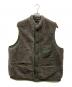 45R（フォーティファイブ・アール）の古着「ボアナイロンリバーシブルベスト」｜グレー×カーキ