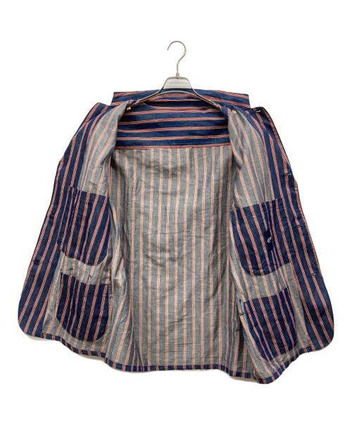 45rpm（45アールピーエム）45rpm (45アールピーエム) ストライプジャケット インディゴ×レッド サイズ:なしの古着・服飾アイテム