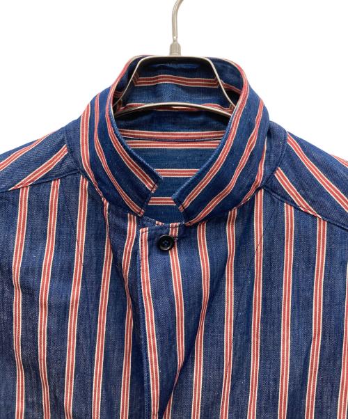 45rpm（45アールピーエム）45rpm (45アールピーエム) ストライプジャケット インディゴ×レッド サイズ:なしの古着・服飾アイテム