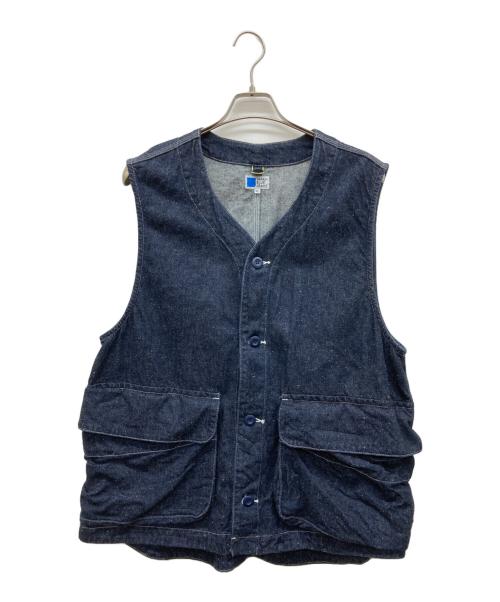 JAPAN BLUE（ジャパンブルー）JAPAN BLUE (ジャパンブルー) デニムベスト インディゴ サイズ:LLの古着・服飾アイテム