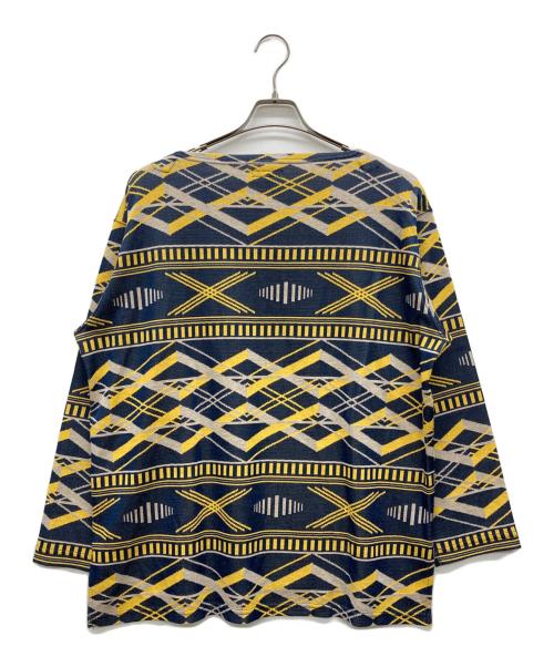 Engineered Garments（エンジニアドガーメンツ）Engineered Garments (エンジニアド ガーメンツ) 総柄カットソー ネイビー サイズ:Mの古着・服飾アイテム