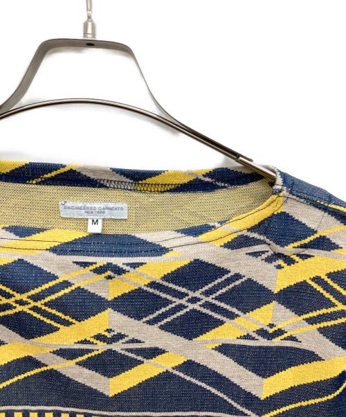 Engineered Garments（エンジニアドガーメンツ）Engineered Garments (エンジニアド ガーメンツ) 総柄カットソー ネイビー サイズ:Mの古着・服飾アイテム