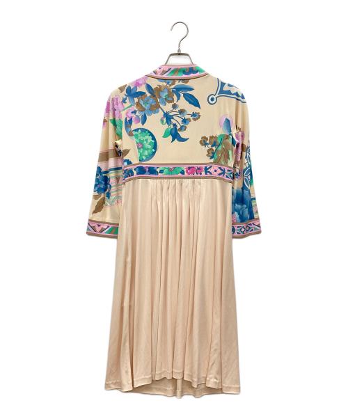 LEONARD（レオナール）LEONARD (レオナール) ワンピース ベージュ サイズ:2の古着・服飾アイテム