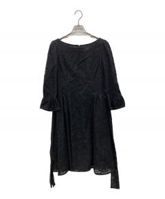 中古・古着通販】Rene (ルネ) ベロアワンピース ネイビー サイズ:36
