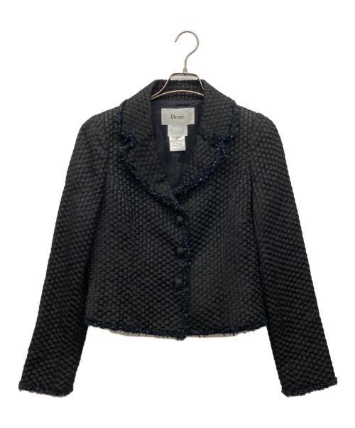 Rene（ルネ）Rene (ルネ) テーラードジャケット ブラック サイズ:38の古着・服飾アイテム