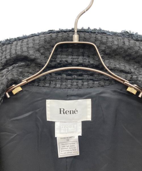Rene（ルネ）Rene (ルネ) テーラードジャケット ブラック サイズ:38の古着・服飾アイテム