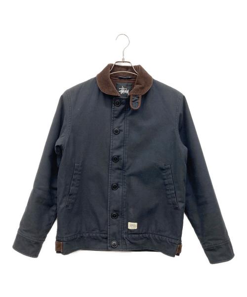 stussy（ステューシー）stussy (ステューシー) デッキジャケット ブラック サイズ:Mediumの古着・服飾アイテム