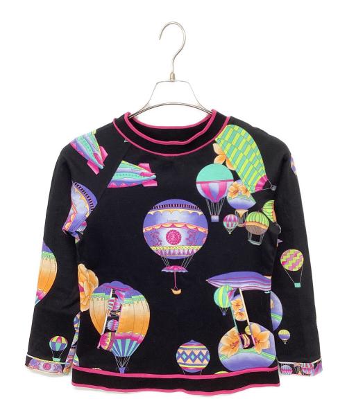LEONARD（レオナール）LEONARD (レオナール) 気球柄カットソー ブラック サイズ:38の古着・服飾アイテム
