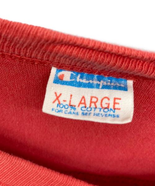 Champion（チャンピオン）Champion (チャンピオン) カットソー レッド サイズ:X-LARGEの古着・服飾アイテム