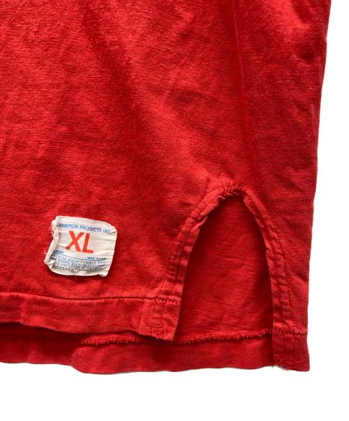 Champion（チャンピオン）Champion (チャンピオン) カットソー レッド サイズ:X-LARGEの古着・服飾アイテム