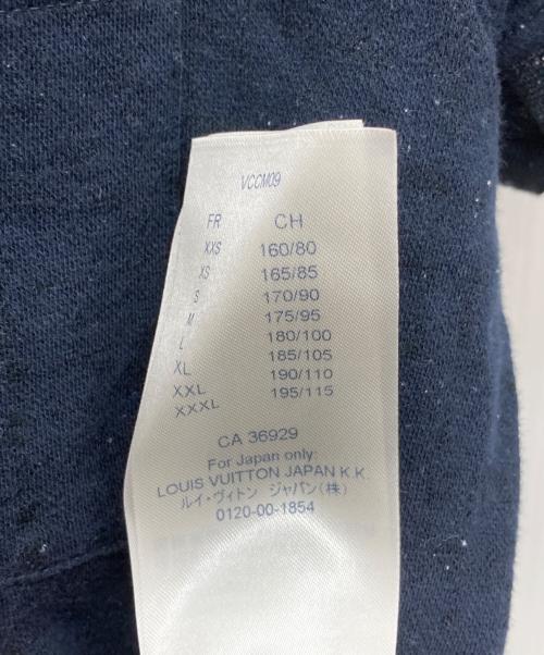 LOUIS VUITTON（ルイ ヴィトン）LOUIS VUITTON (ルイ ヴィトン) ハーフモノグラムポロシャツ ネイビー サイズ:S 170/90の古着・服飾アイテム