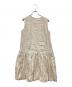 FOXEY（フォクシー）の古着「リネンノースリーブワンピース」｜ベージュ