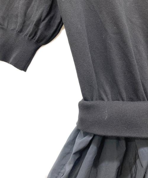 DRAWER（ドゥロワー）DRAWER (ドゥロワー) 16Gxタフタワンピース ブラック サイズ:1の古着・服飾アイテム