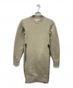 sacaiサカイ）の古着「Sponge Sweat x Nylon Twill Dress」｜カーキ