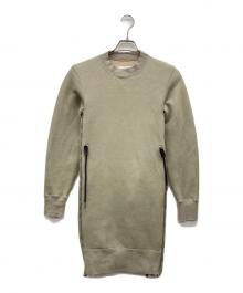 sacai（サカイ）の古着「Sponge Sweat x Nylon Twill Dress」｜カーキ