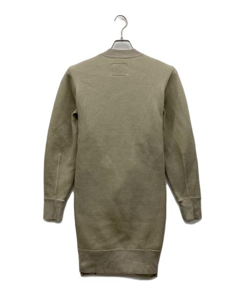 sacai（サカイ）sacai (サカイ) Sponge Sweat x Nylon Twill Dress カーキ サイズ:2の古着・服飾アイテム