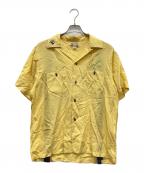 Dry Bonesドライボーンズ）の古着「レーヨンボーリングシャツ」｜イエロー