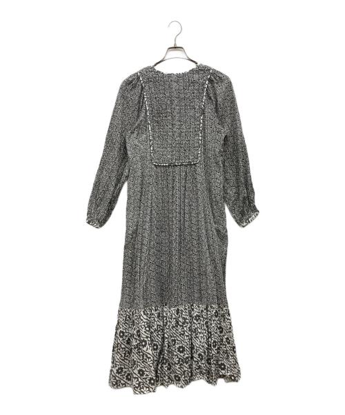 sara mallika（サラマリカ）sara mallika (サラマリカ) ダブルフラワープリントワンピース グレー サイズ:freeの古着・服飾アイテム