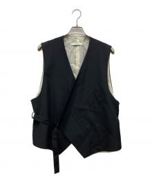 Ujoh（ウジョー）の古着「BELTED VEST」｜ブラック