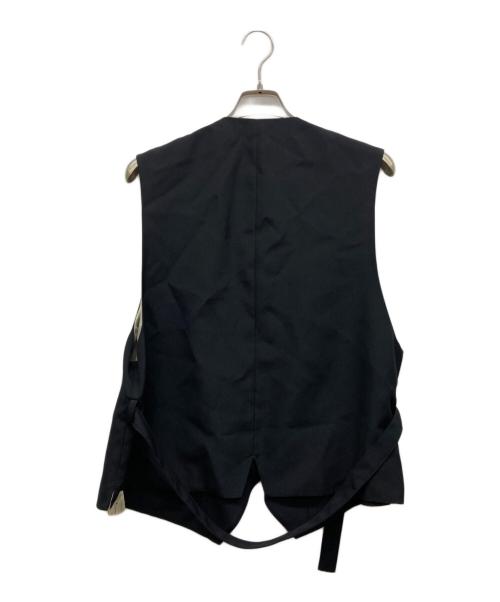Ujoh（ウジョー）UJOH (ウジョー) BELTED VEST ブラック サイズ:2の古着・服飾アイテム
