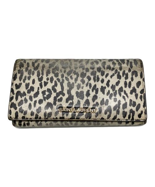 Saint Laurent Paris（サンローランパリ）Saint Laurent Paris (サンローランパリ) 財布 ホワイト×ブラックの古着・服飾アイテム