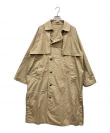 universal tissu（ユニバーサルティシュ）の古着「ハイデンシティ エフォートレス トレンチコート」｜ベージュ