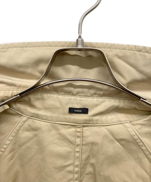 universal tissu（ユニバーサルティシュ）UNIVERSAL TISSU (ユニバーサルティシュ) ハイデンシティ エフォートレス トレンチコート ベージュ サイズ:3の古着・服飾アイテム