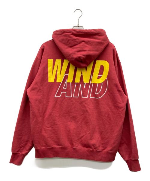 WIND AND SEA（ウィンダンシー）WIND AND SEA (ウィンダンシー) プリントパーカー レッド サイズ:Lの古着・服飾アイテム