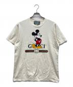 GUCCIグッチ）の古着「ミッキープリントオーバーサイズT」｜アイボリー