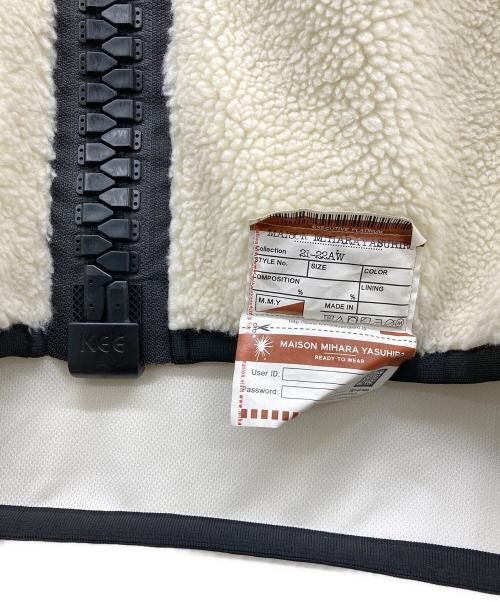 MIHARA YASUHIRO（ミハラヤスヒロ）MIHARA YASUHIRO (ミハラヤスヒロ) Wide Back Boa Blouson White ベージュ サイズ:46の古着・服飾アイテム