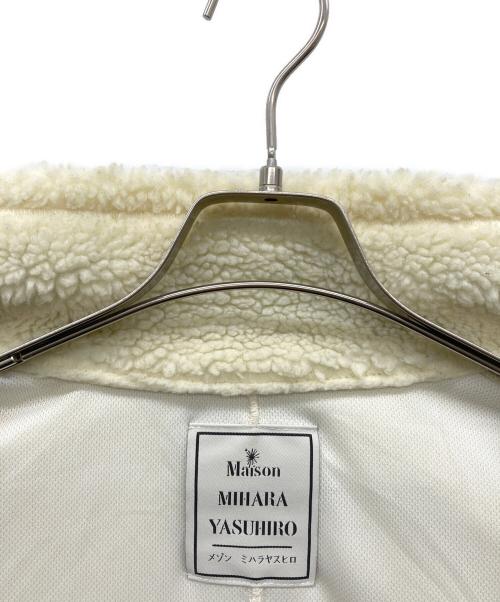 MIHARA YASUHIRO（ミハラヤスヒロ）MIHARA YASUHIRO (ミハラヤスヒロ) Wide Back Boa Blouson White ベージュ サイズ:46の古着・服飾アイテム