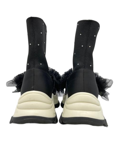 RANDA（ランダ）RANDA (ランダ) ビジューソックススニーカー ブラック サイズ:LLの古着・服飾アイテム