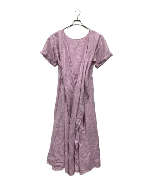 GALLARDA GALANTE（ガリャルダガランテ）GALLARDA GALANTE (ガリャルダガランテ) 2WAYリネンリボンワンピース ピンク サイズ:Fの古着・服飾アイテム