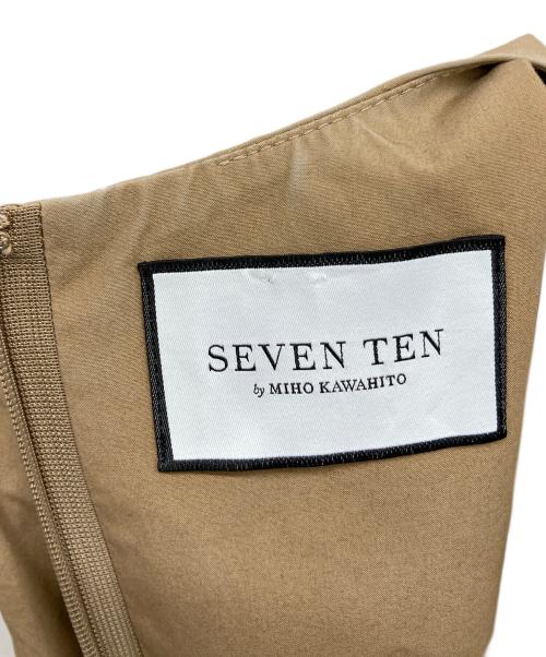 SEVEN TEN by MIHO KAWAHITO（セブン テン バイ ミホ カワヒト）SEVEN TEN by MIHO KAWAHITO (セブン テン バイ ミホ カワヒト) ノースリーブワンピース ブラウン サイズ:Mの古着・服飾アイテム