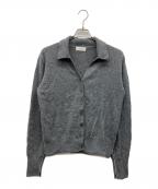 MIESROHEミースロエ）の古着「オープンカラーデザインカシミアニットカーディガン」｜グレー