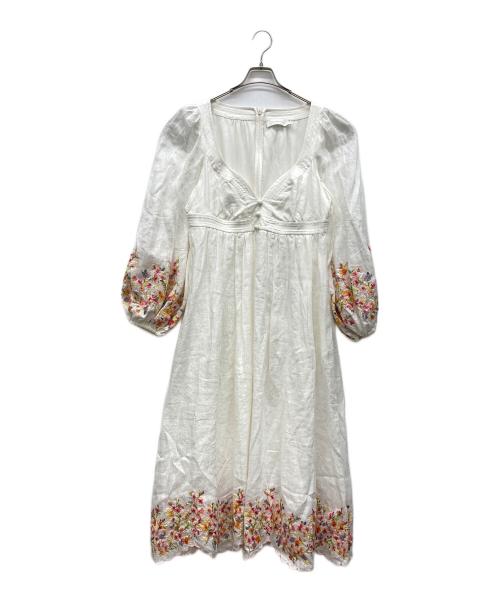 ZIMMERMANN（ジマーマン）ZIMMERMANN (ジマーマン) ワンピース ホワイト サイズ:3の古着・服飾アイテム