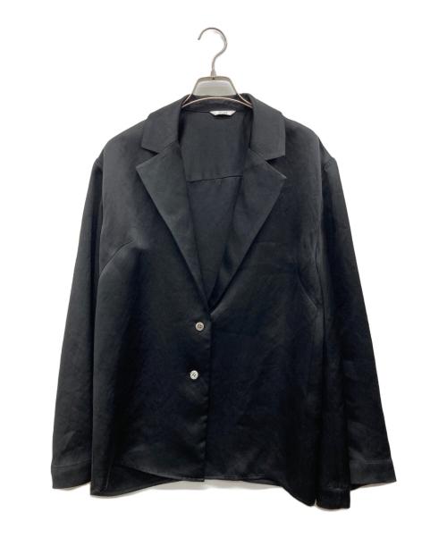 CLANE（クラネ）CLANE (クラネ) TAILORED SATIN SHIRT ブラック サイズ:2の古着・服飾アイテム