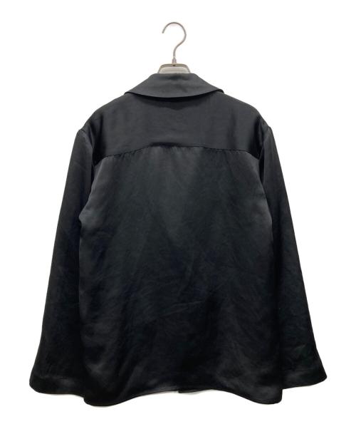 CLANE（クラネ）CLANE (クラネ) TAILORED SATIN SHIRT ブラック サイズ:2の古着・服飾アイテム