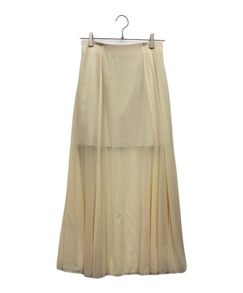 CLANE（クラネ）CLANE (クラネ) SHEER FLARE MERMAID SKIRT アイボリー サイズ:1の古着・服飾アイテム