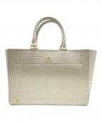 A.D.M.J.エーディーエムジェイ）の古着「クロコ型押しハンドバッグ」