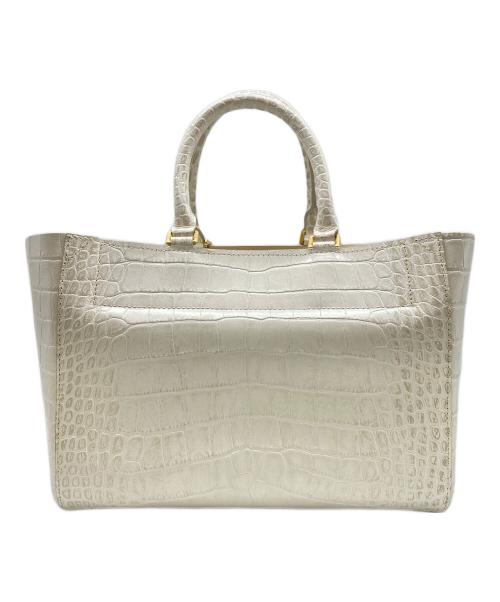 A.D.M.J.（エーディーエムジェイ）A.D.M.J. (エーディーエムジェイ) クロコ型押しハンドバッグの古着・服飾アイテム