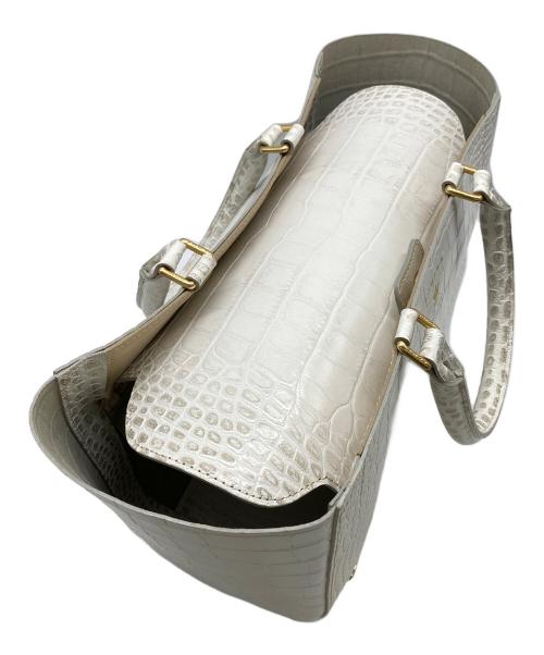 A.D.M.J.（エーディーエムジェイ）A.D.M.J. (エーディーエムジェイ) クロコ型押しハンドバッグの古着・服飾アイテム