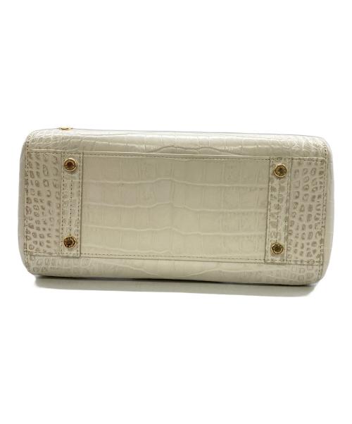 A.D.M.J.（エーディーエムジェイ）A.D.M.J. (エーディーエムジェイ) クロコ型押しハンドバッグの古着・服飾アイテム