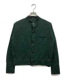45R（フォーティファイブ・アール）の古着「カメリヤニットソーのカーディガン」｜グリーン