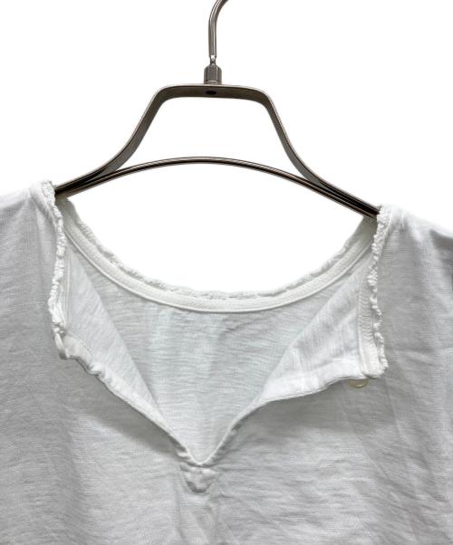 45R（フォーティファイブ・アール）45R (フォーティファイブ・アール) 度詰天竺のレースTシャツ ホワイト サイズ:2の古着・服飾アイテム